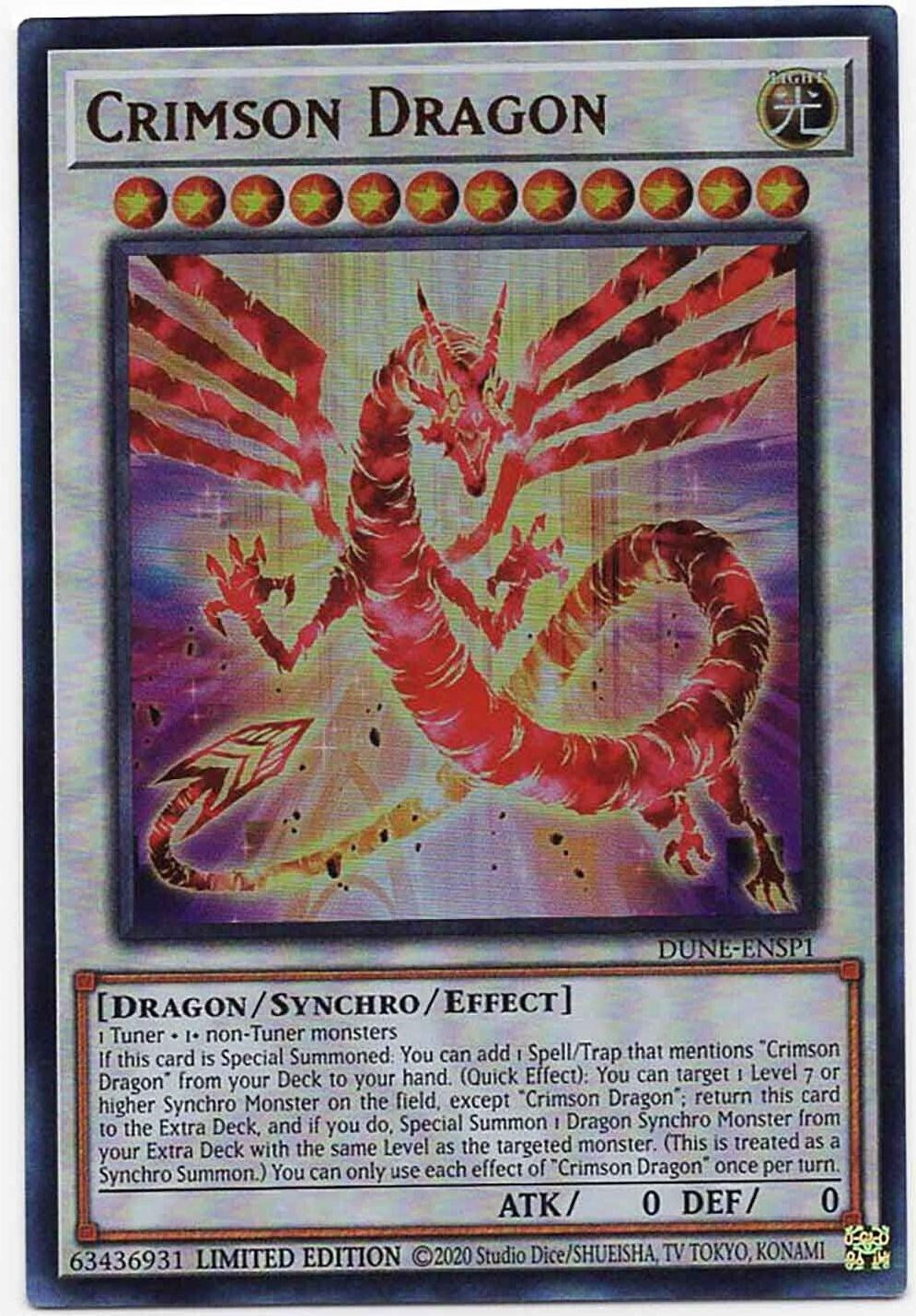 Crimson Dragon [DUNE-ENSP1] Ultra Rare | Fandemonia Ltd