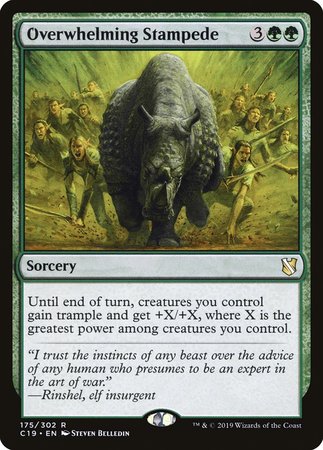 Overwhelming Stampede [Commander 2019] | Fandemonia Ltd