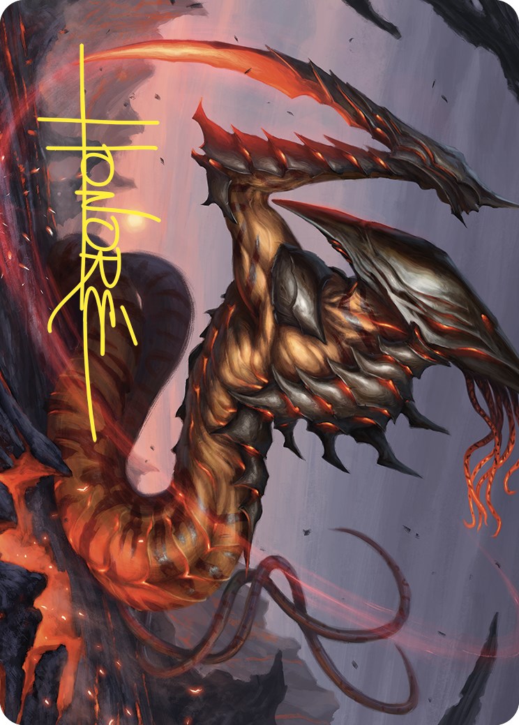 Blade Sliver Art Card (Gold-Stamped Signature) [Commander Masters Art Series] | Fandemonia Ltd