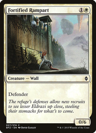 Fortified Rampart [Battle for Zendikar] | Fandemonia Ltd