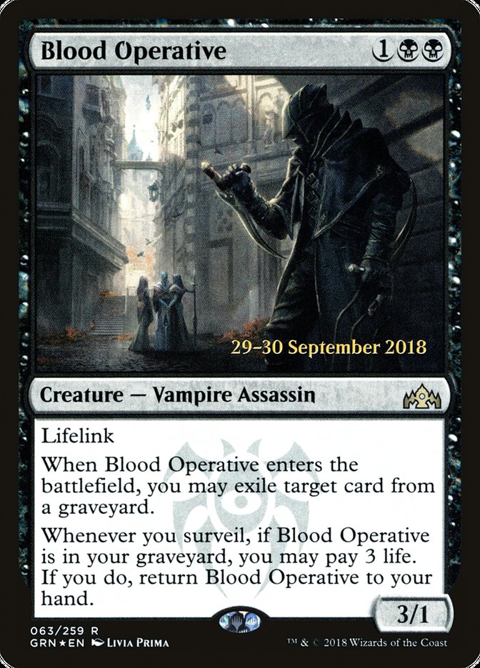 Blood Operative  [Guilds of Ravnica Prerelease Promos] | Fandemonia Ltd