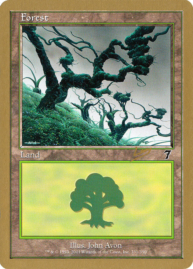 Forest (rl331) (Raphael Levy) [World Championship Decks 2002] | Fandemonia Ltd
