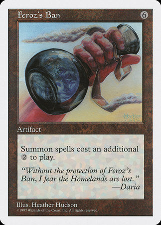 Feroz's Ban [Fifth Edition] | Fandemonia Ltd