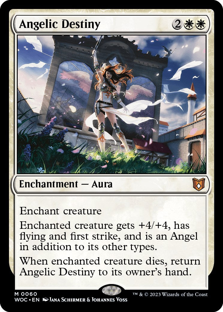Angelic Destiny [Wilds of Eldraine Commander] | Fandemonia Ltd