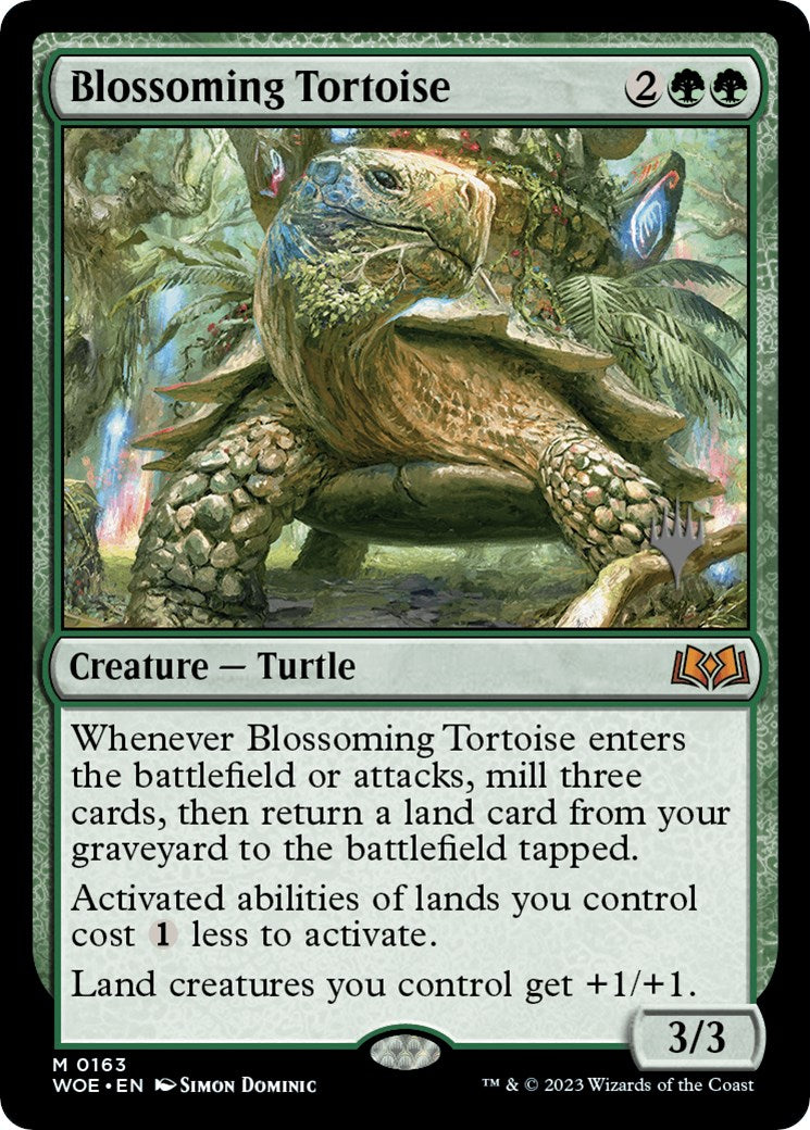 Blossoming Tortoise (Promo Pack) [Wilds of Eldraine Promos] | Fandemonia Ltd