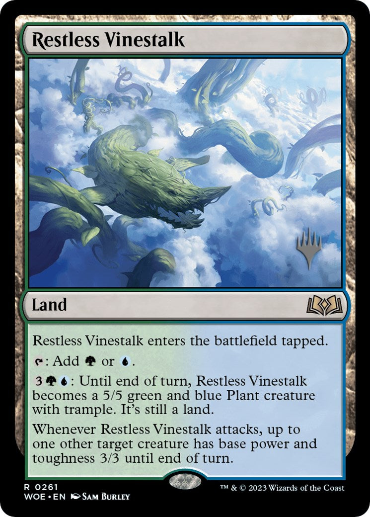 Restless Vinestalk (Promo Pack) [Wilds of Eldraine Promos] | Fandemonia Ltd