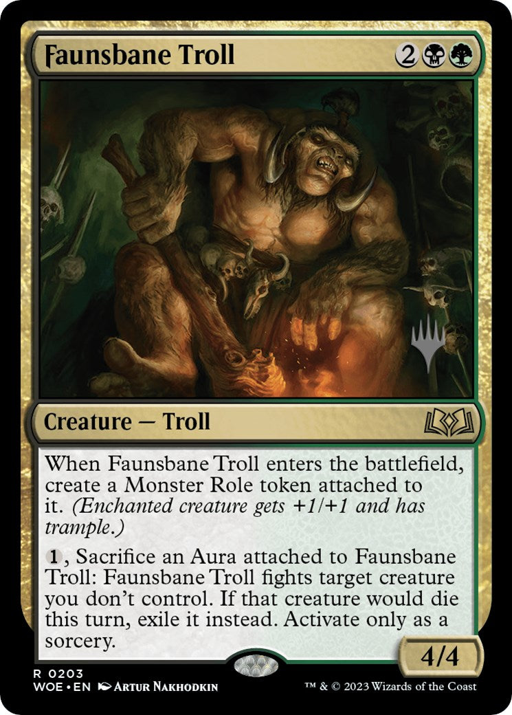 Faunsbane Troll (Promo Pack) [Wilds of Eldraine Promos] | Fandemonia Ltd