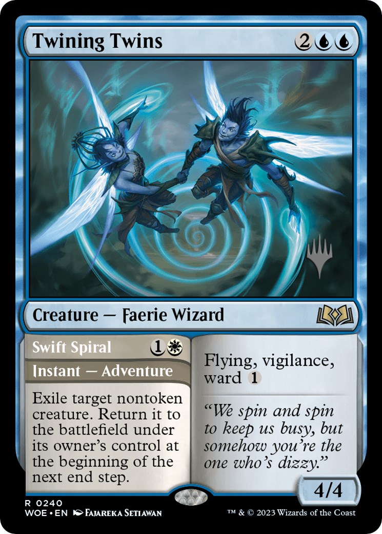 Twining Twins // Swift Spiral (Promo Pack) [Wilds of Eldraine Promos] | Fandemonia Ltd