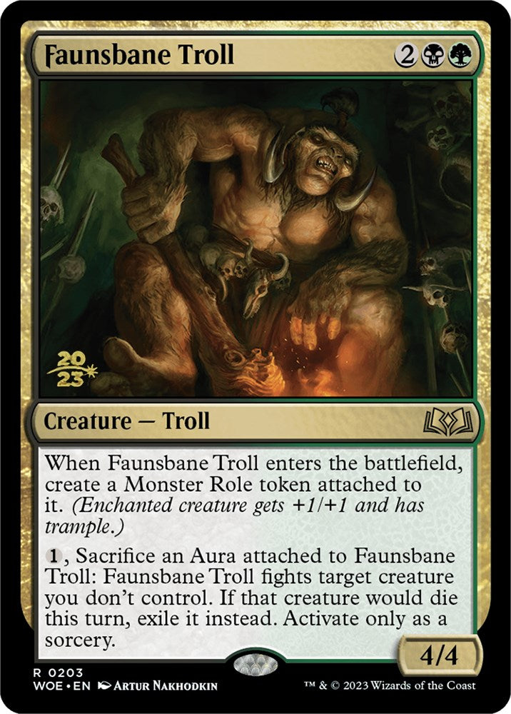 Faunsbane Troll [Wilds of Eldraine Prerelease Promos] | Fandemonia Ltd