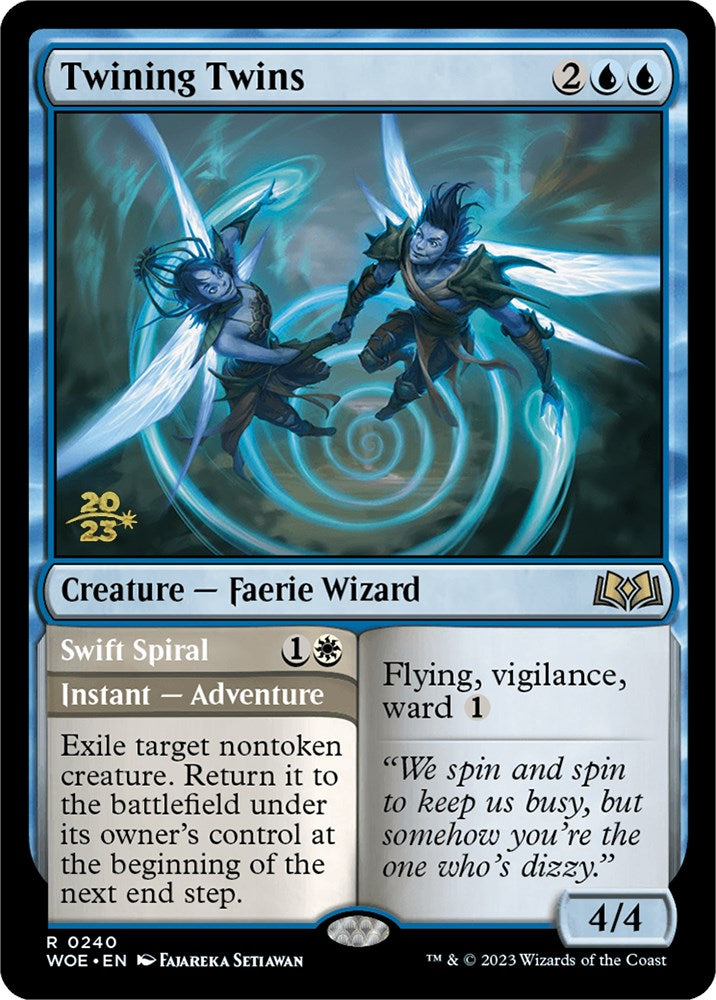 Twining Twins // Swift Spiral [Wilds of Eldraine Prerelease Promos] | Fandemonia Ltd