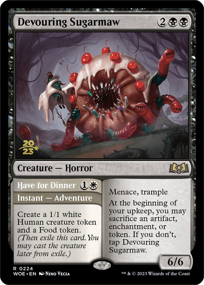 Devouring Sugarmaw // Have for Dinner [Wilds of Eldraine Prerelease Promos] | Fandemonia Ltd