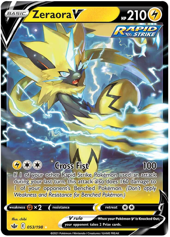 Zeraora V (053/198) [Sword & Shield: Chilling Reign] | Fandemonia Ltd