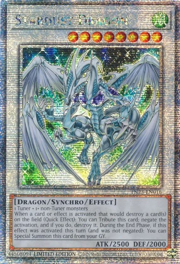 Stardust Dragon [TN23-EN016] Quarter Century Secret Rare | Fandemonia Ltd