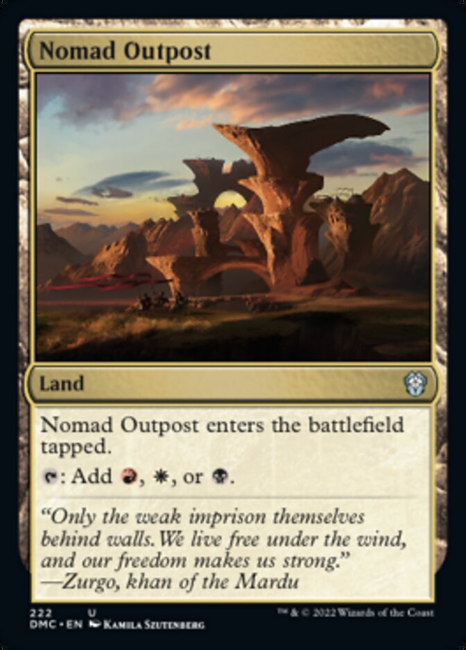 Nomad Outpost [Dominaria United Commander] | Fandemonia Ltd
