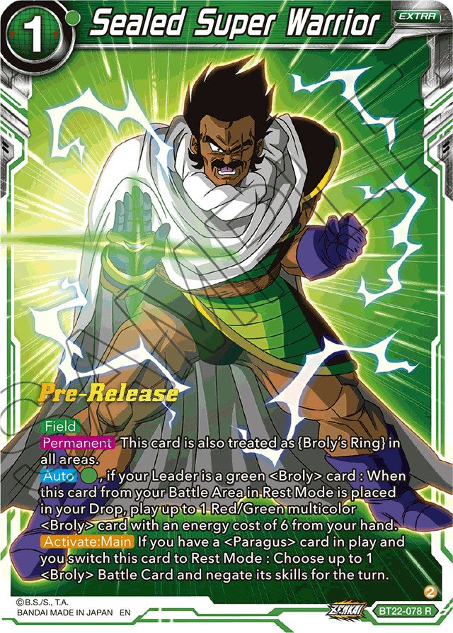 Sealed Super Warrior (BT22-078) [Critical Blow Prerelease Promos] | Fandemonia Ltd