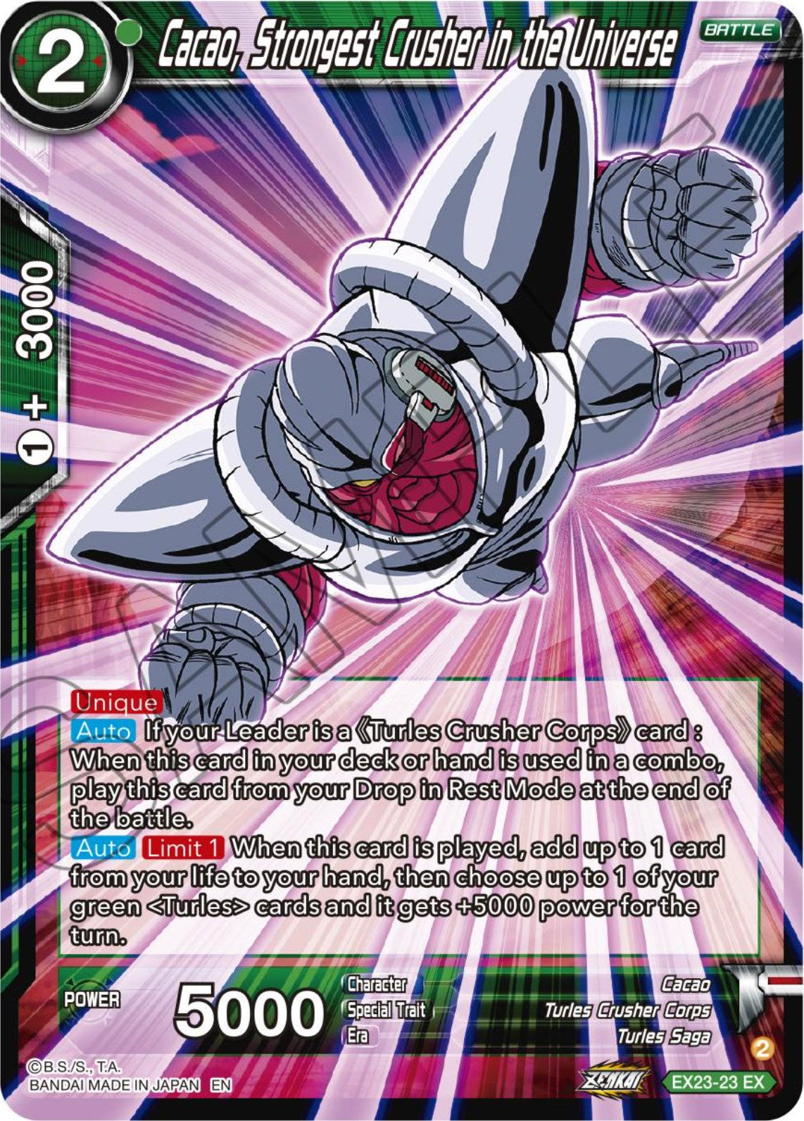 Cacao, Strongest Crusher in the Universe (EX23-23) [Premium Anniversary Box 2023] | Fandemonia Ltd