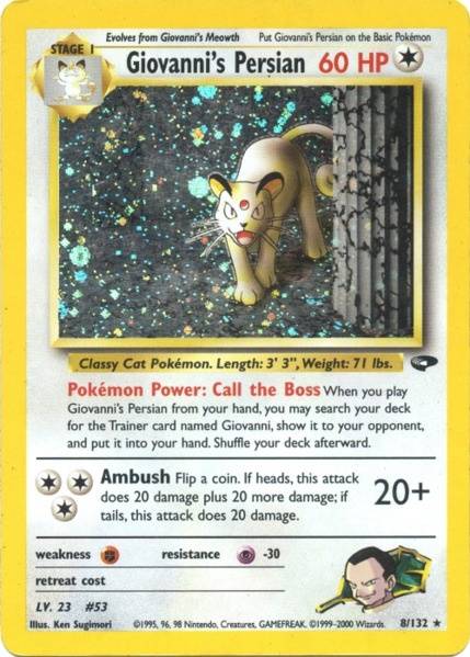 Giovanni's Persian (8/132) [Gym Challenge Unlimited] | Fandemonia Ltd