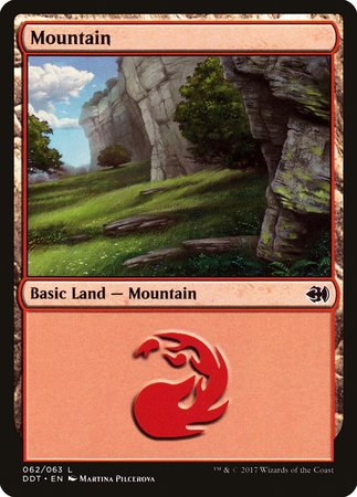 Mountain (62) [Duel Decks: Merfolk vs. Goblins] | Fandemonia Ltd
