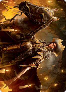 Seasoned Cathar Art Card (Gold-Stamped Signature) [Innistrad: Midnight Hunt Art Series] | Fandemonia Ltd