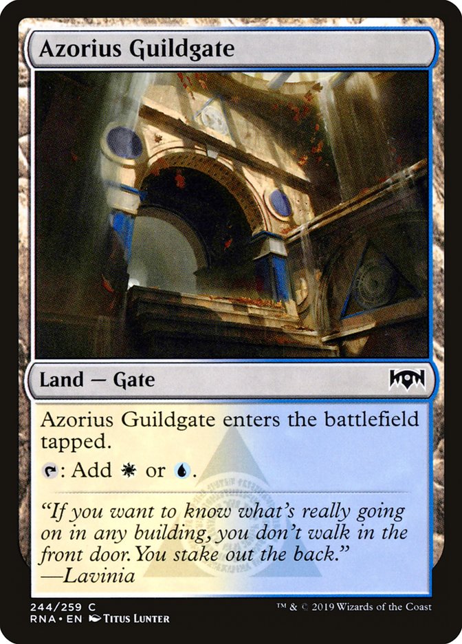 Azorius Guildgate (244/259) [Ravnica Allegiance] | Fandemonia Ltd