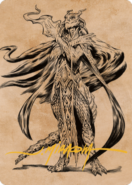 Lozhan, Dragons' Legacy Art Card (Gold-Stamped Signature) [Commander Legends: Battle for Baldur's Gate Art Series] | Fandemonia Ltd