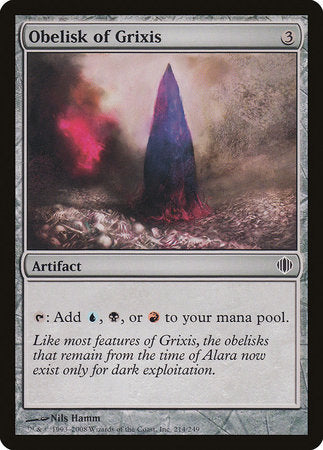 Obelisk of Grixis [Shards of Alara] | Fandemonia Ltd