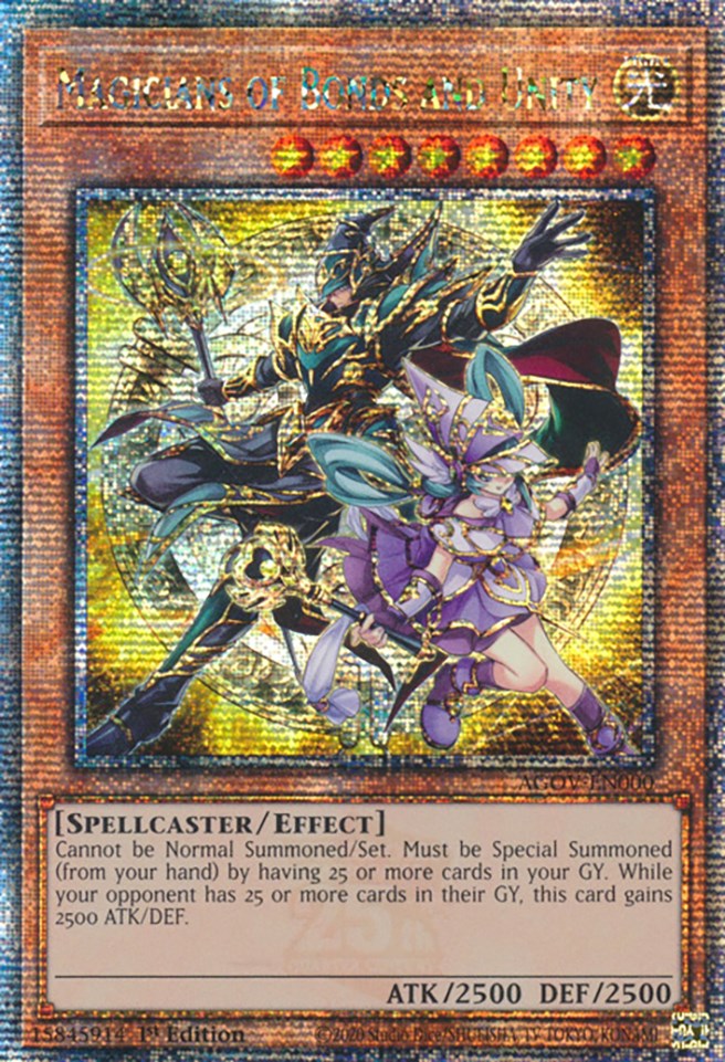 Magicians of Bonds and Unity (Quarter Century Secret Rare) [AGOV-EN000] Quarter Century Secret Rare | Fandemonia Ltd