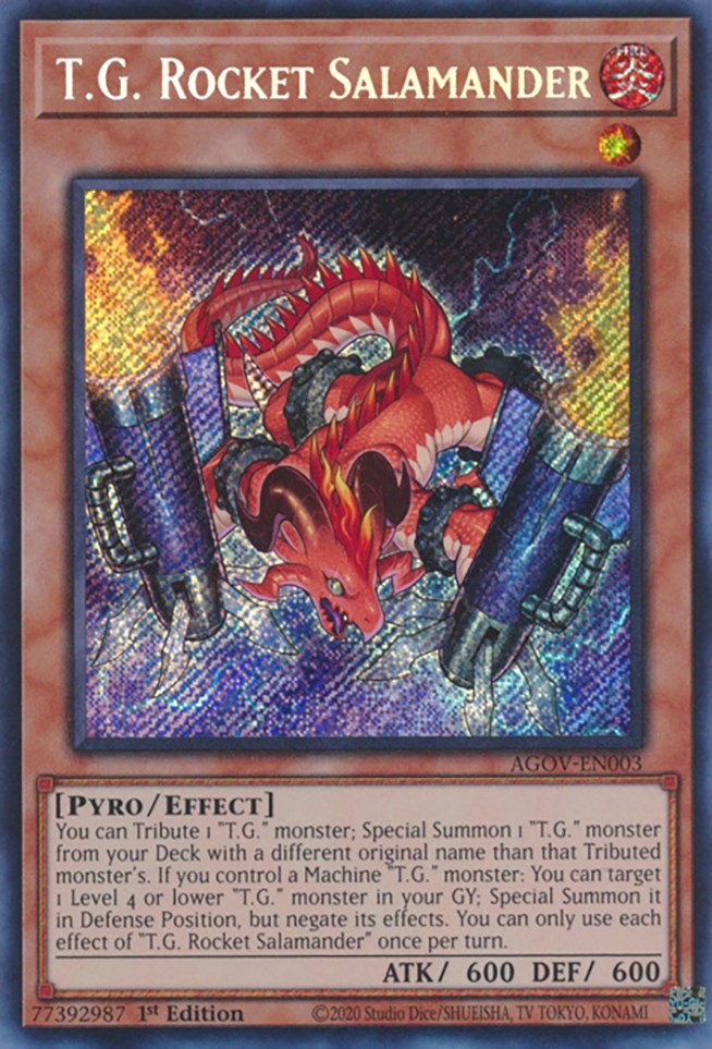 T.G. Rocket Salamander [AGOV-EN003] Secret Rare | Fandemonia Ltd