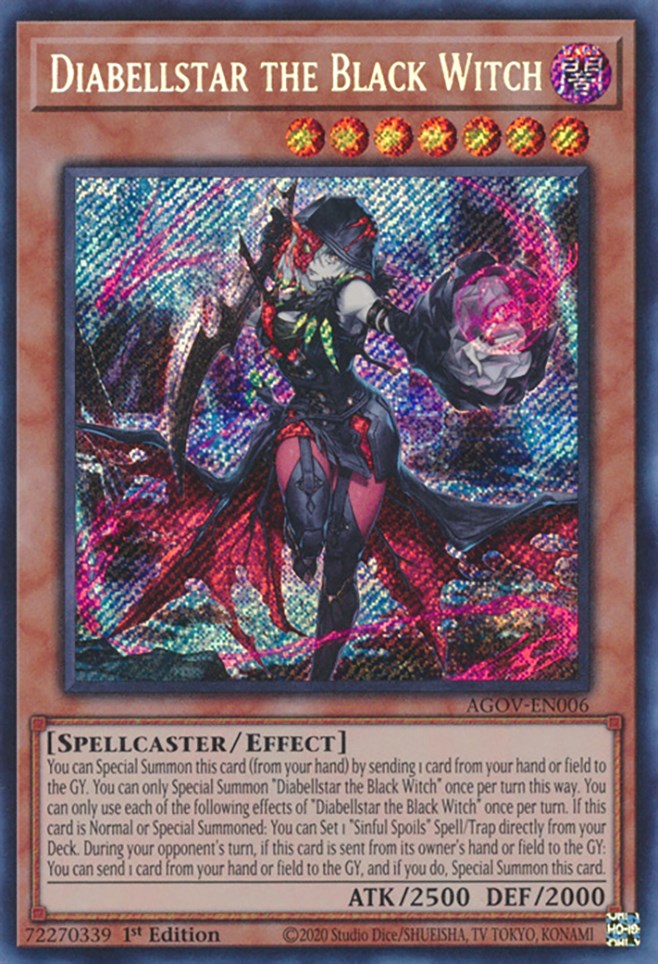 Diabellstar the Black Witch [AGOV-EN006] Secret Rare | Fandemonia Ltd