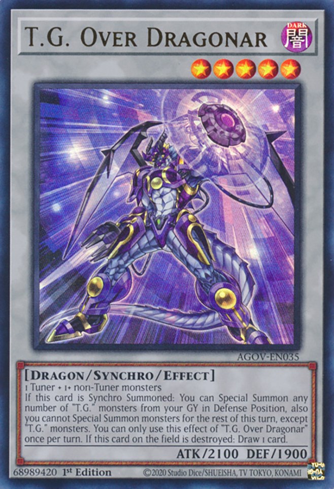 T.G. Over Dragonar [AGOV-EN035] Ultra Rare | Fandemonia Ltd
