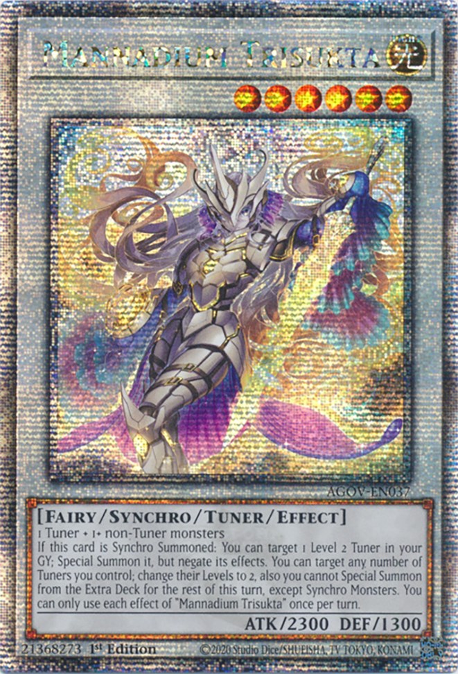 Mannadium Trisukta (Quarter Century Secret Rare) [AGOV-EN037] Quarter Century Secret Rare | Fandemonia Ltd