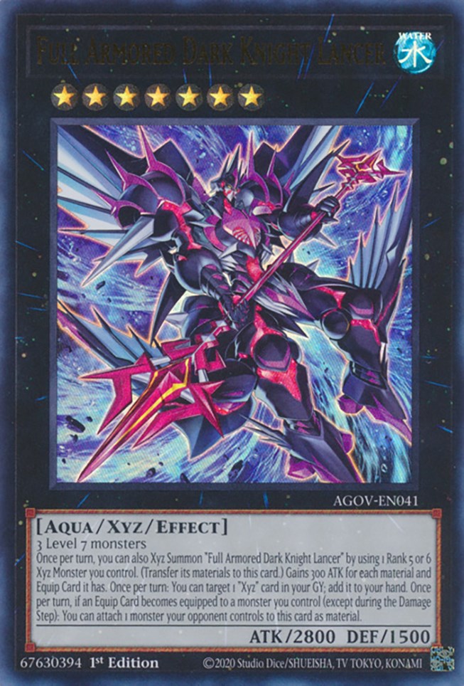 Full Armored Dark Knight Lancer [AGOV-EN041] Ultra Rare | Fandemonia Ltd