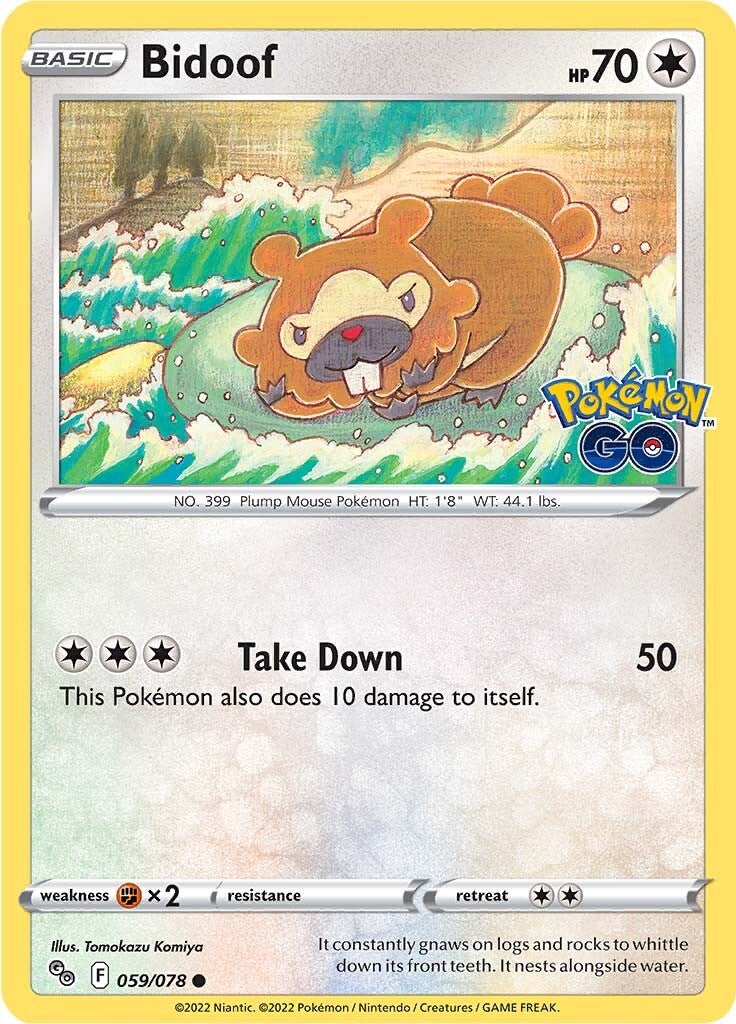 Bidoof (059/078) [Pokémon GO] | Fandemonia Ltd