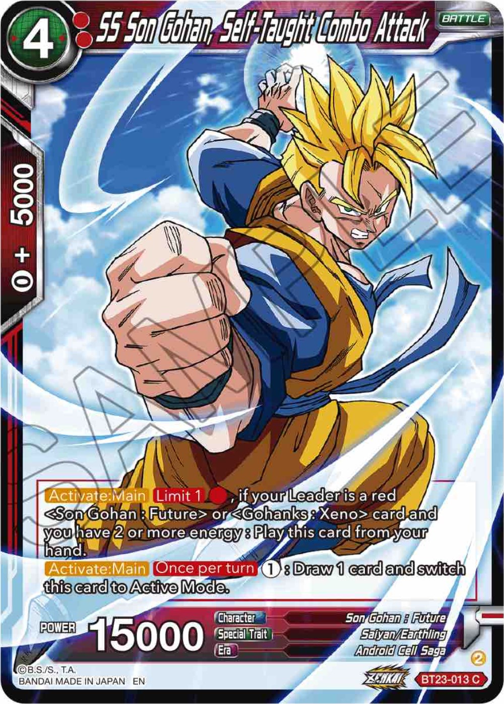 SS Son Gohan, Self-Taught Combo Attack (BT23-013) [Perfect Combination] | Fandemonia Ltd