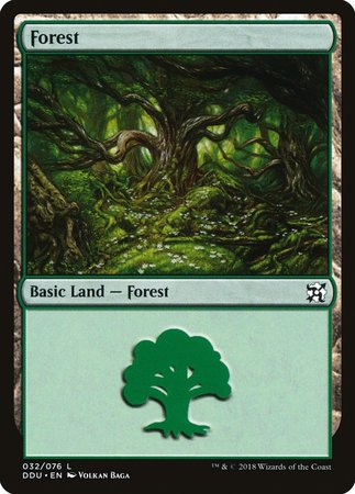 Forest (32) [Duel Decks: Elves vs. Inventors] | Fandemonia Ltd