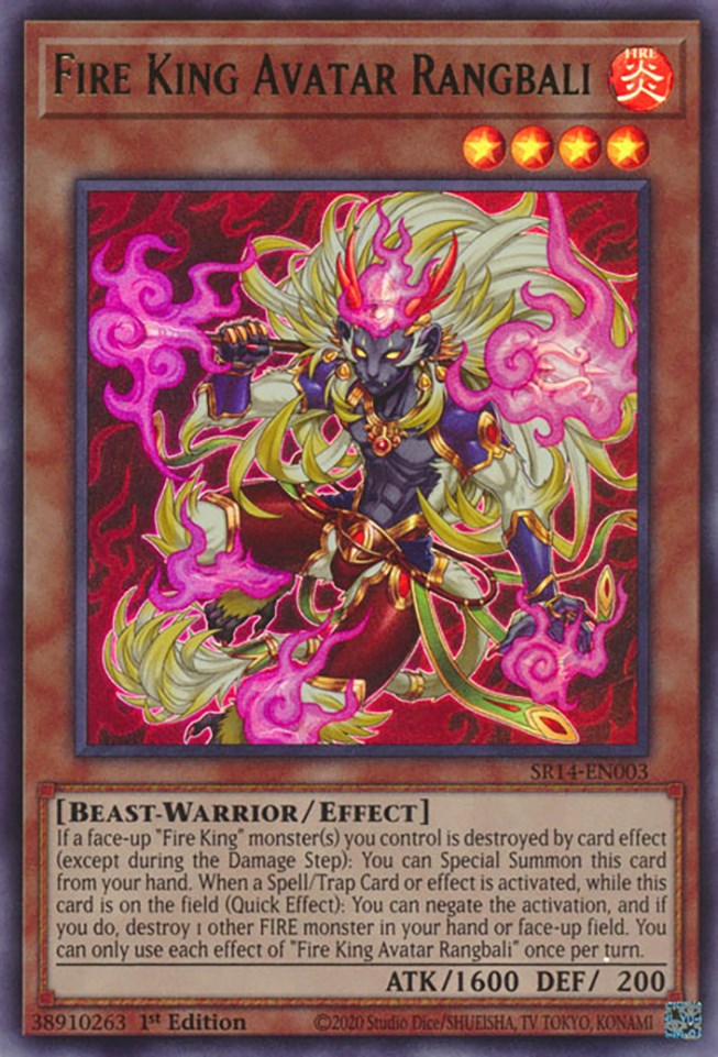 Fire King Avatar Rangbali [SR14-EN003] Ultra Rare | Fandemonia Ltd