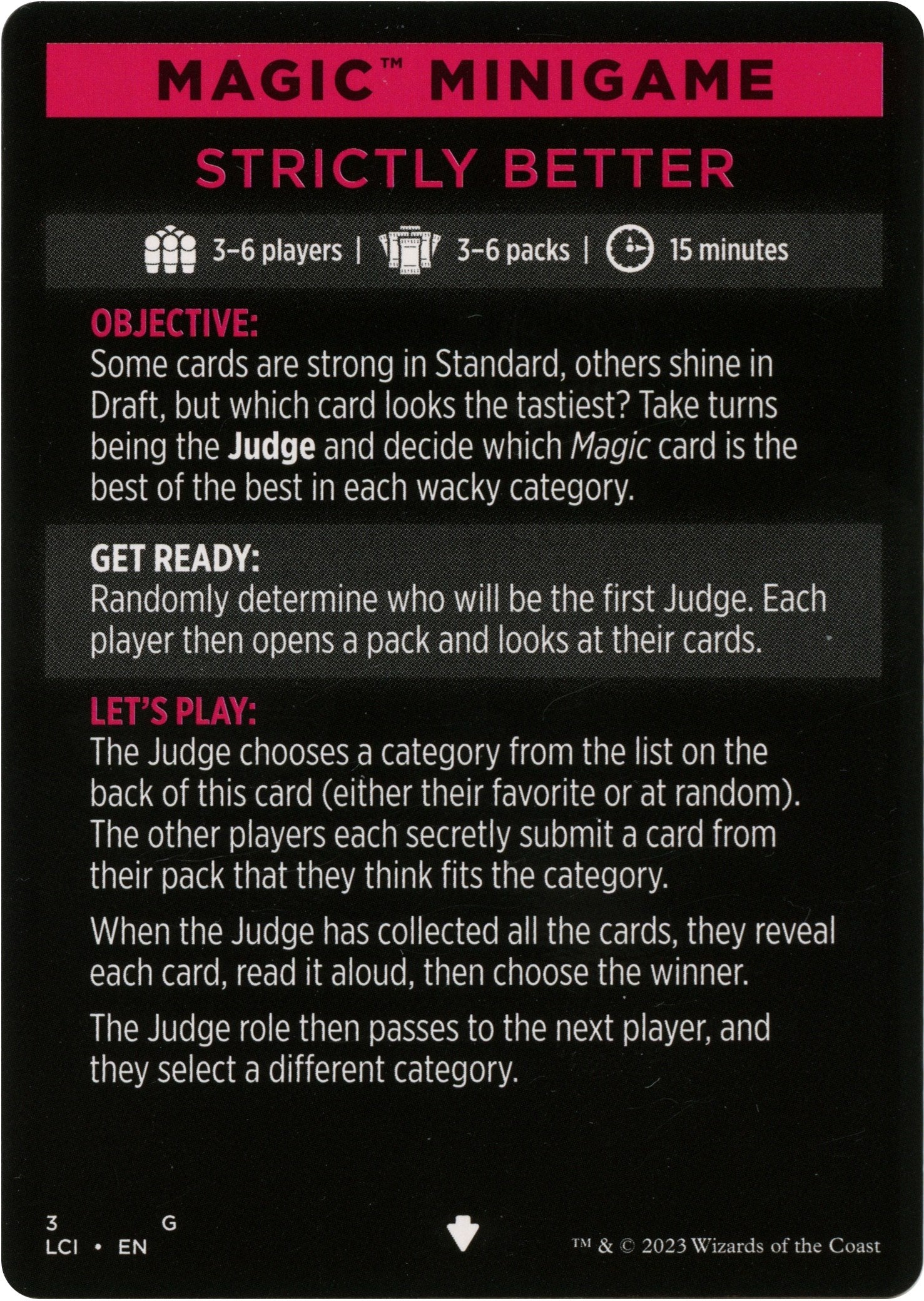 Strictly Better (Magic Minigame) [The Lost Caverns of Ixalan Minigame] | Fandemonia Ltd