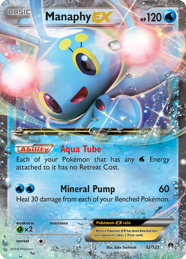 Manaphy EX (32/122) [XY: BREAKpoint] | Fandemonia Ltd