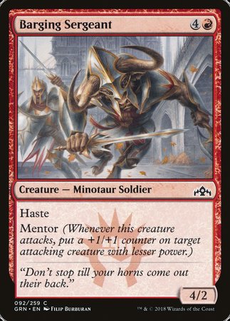 Barging Sergeant [Guilds of Ravnica] | Fandemonia Ltd