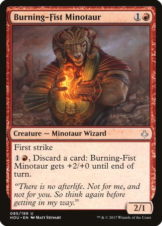 Burning-Fist Minotaur [Hour of Devastation] | Fandemonia Ltd