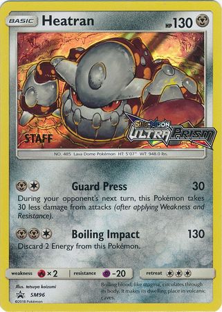 Heatran (SM96) (Staff Prerelease Promo) [Sun & Moon: Black Star Promos] | Fandemonia Ltd