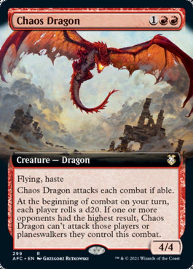Chaos Dragon (Extended) [Dungeons & Dragons: Adventures in the Forgotten Realms Commander] | Fandemonia Ltd