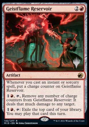 Geistflame Reservoir (Promo Pack) [Innistrad: Midnight Hunt Promos] | Fandemonia Ltd