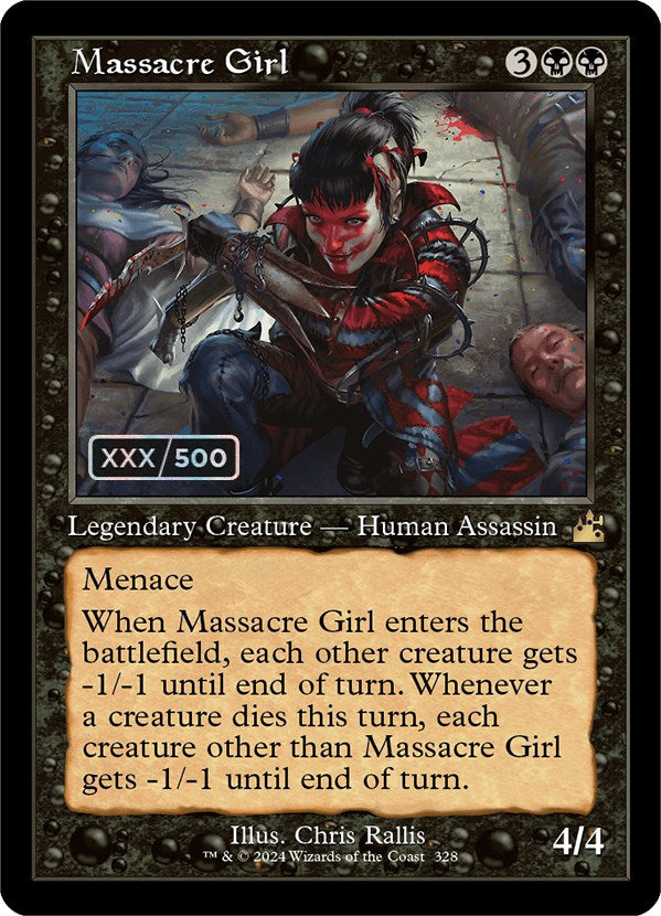 Massacre Girl (Retro) (Serialized) [Ravnica Remastered] | Fandemonia Ltd
