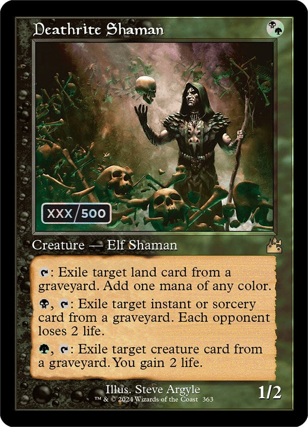 Deathrite Shaman (Retro) (Serialized) [Ravnica Remastered] | Fandemonia Ltd