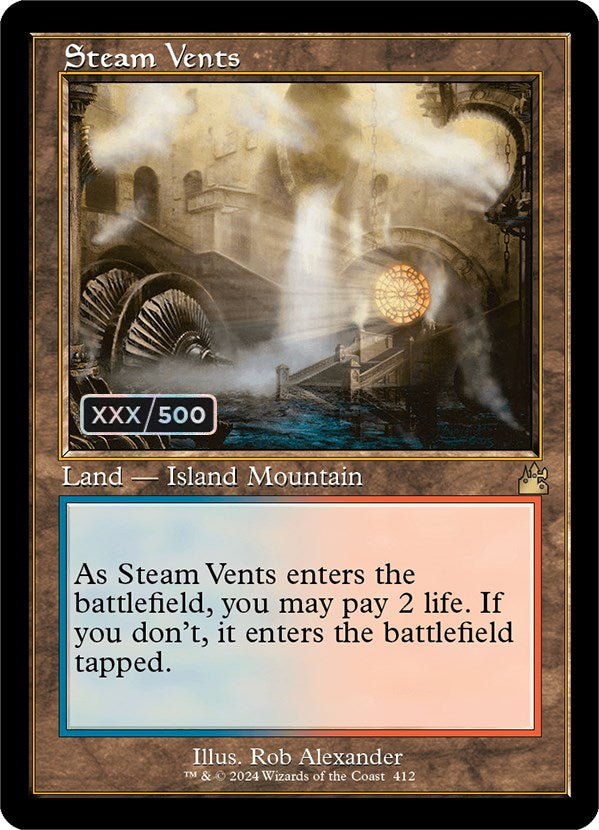 Steam Vents (Retro) (Serialized) [Ravnica Remastered] | Fandemonia Ltd