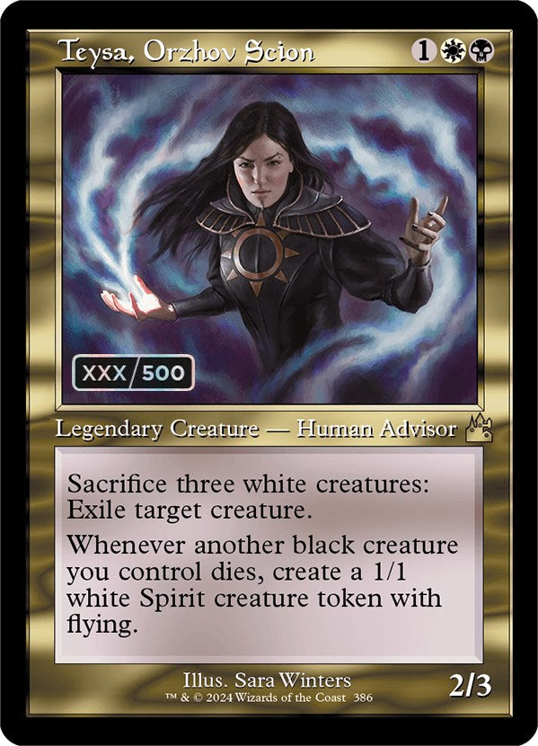 Teysa, Orzhov Scion (Retro) (Serialized) [Ravnica Remastered] | Fandemonia Ltd