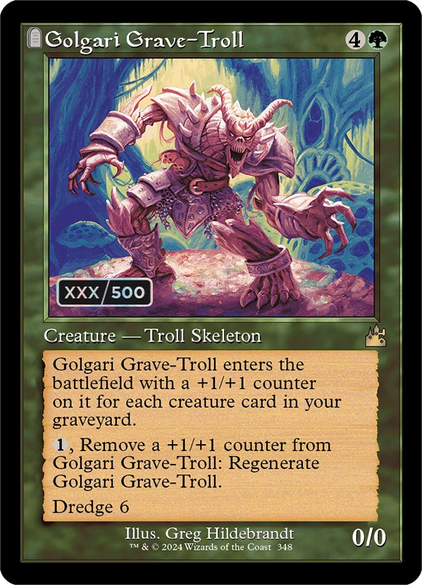 Golgari Grave-Troll (Retro) (Serialized) [Ravnica Remastered] | Fandemonia Ltd