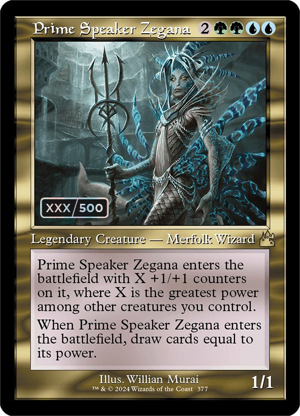 Prime Speaker Zegana (Retro) (Serialized) [Ravnica Remastered] | Fandemonia Ltd