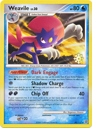 Weavile (40/132) [Countdown Calendar Promos] | Fandemonia Ltd